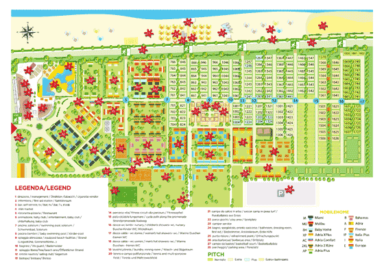Plattegrond camping Rivanuova - geplaatst door Huurtent.be