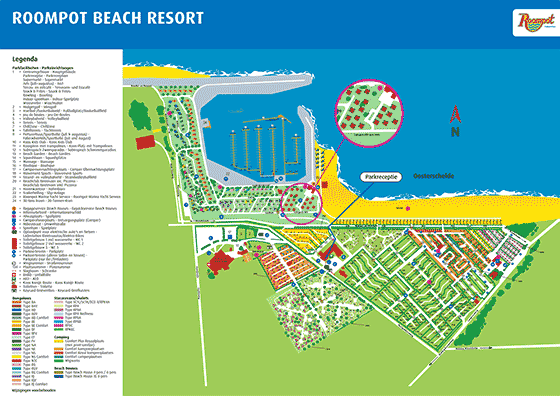 Plattegrond Roompot Beach Resort - geplaatst door Huurtent.be