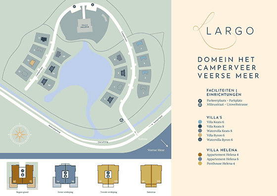 Plattegrond Roompot Domein het Camperveer - geplaatst door Huurtent.be