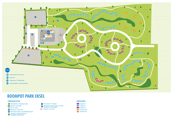 Plattegrond Roompot Park Eksel - geplaatst door Huurtent.be