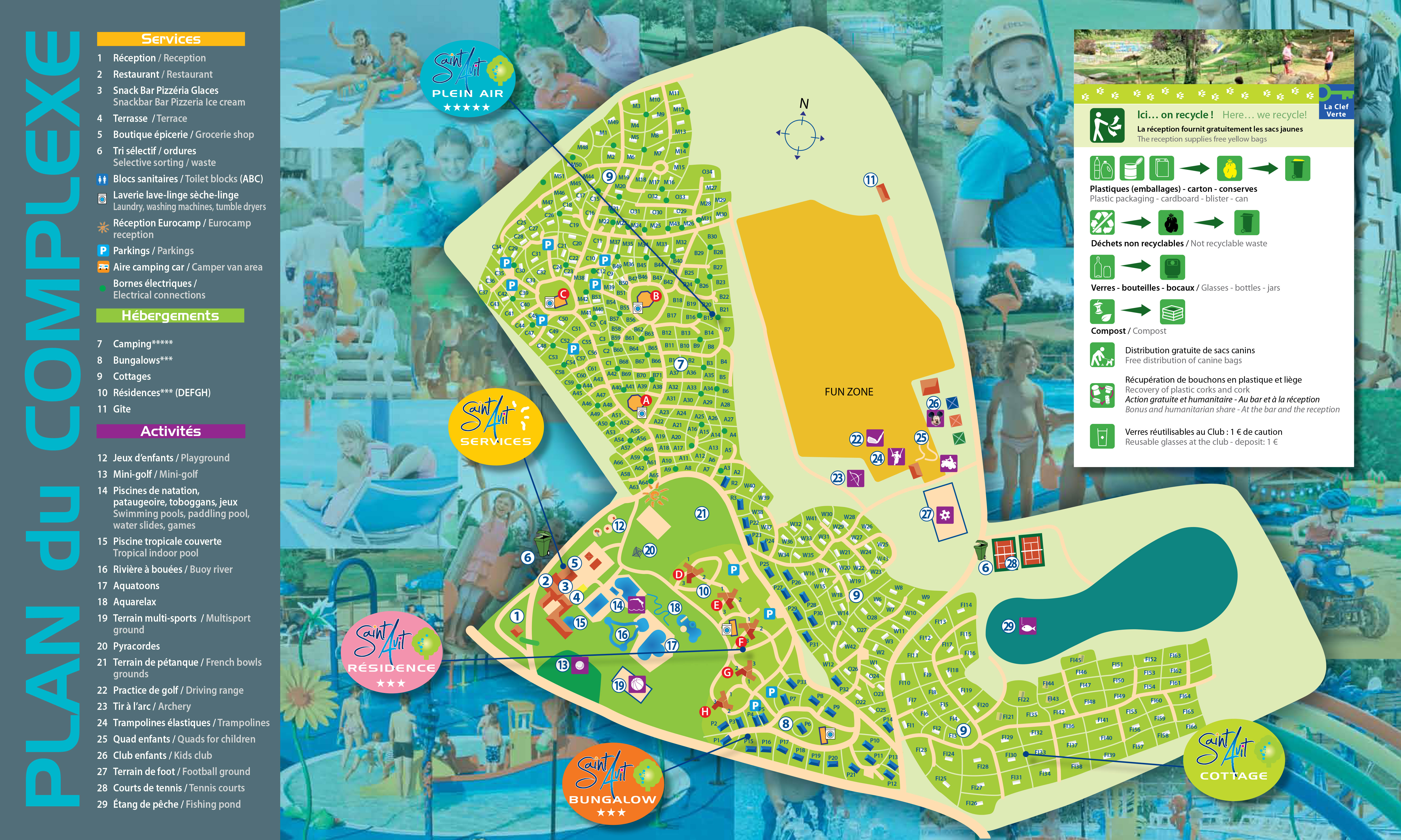 Plattegrond Saint Avit Loisirs