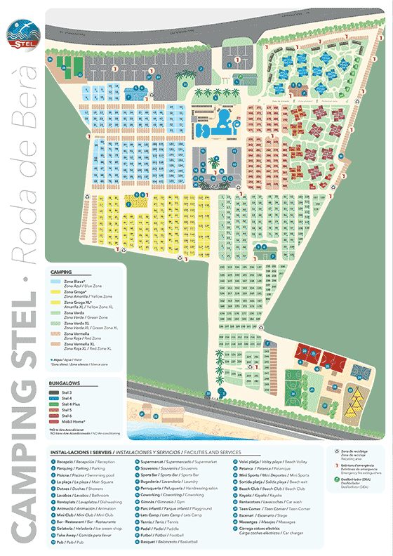 Plattegrond camping Stel - geplaatst door Huurtent.be