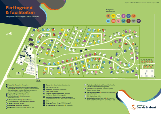 Plattegrond Summio Parc Duc de Brabant - geplaatst door Huurtent.be