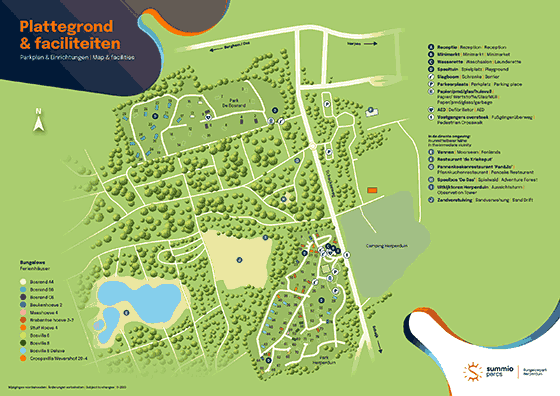 Plattegrond Summio Vakantiepark Herperduin - geplaatst door Huurtent.be