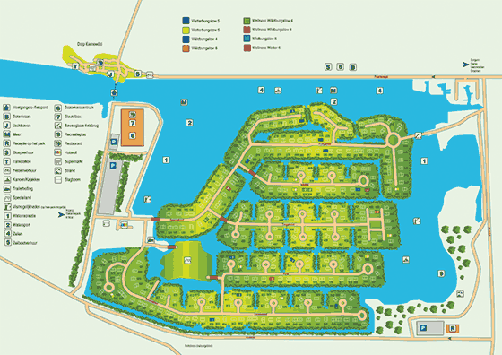 Plattegrond Summio Vakantiepark It Wiid - geplaatst door Huurtent.be