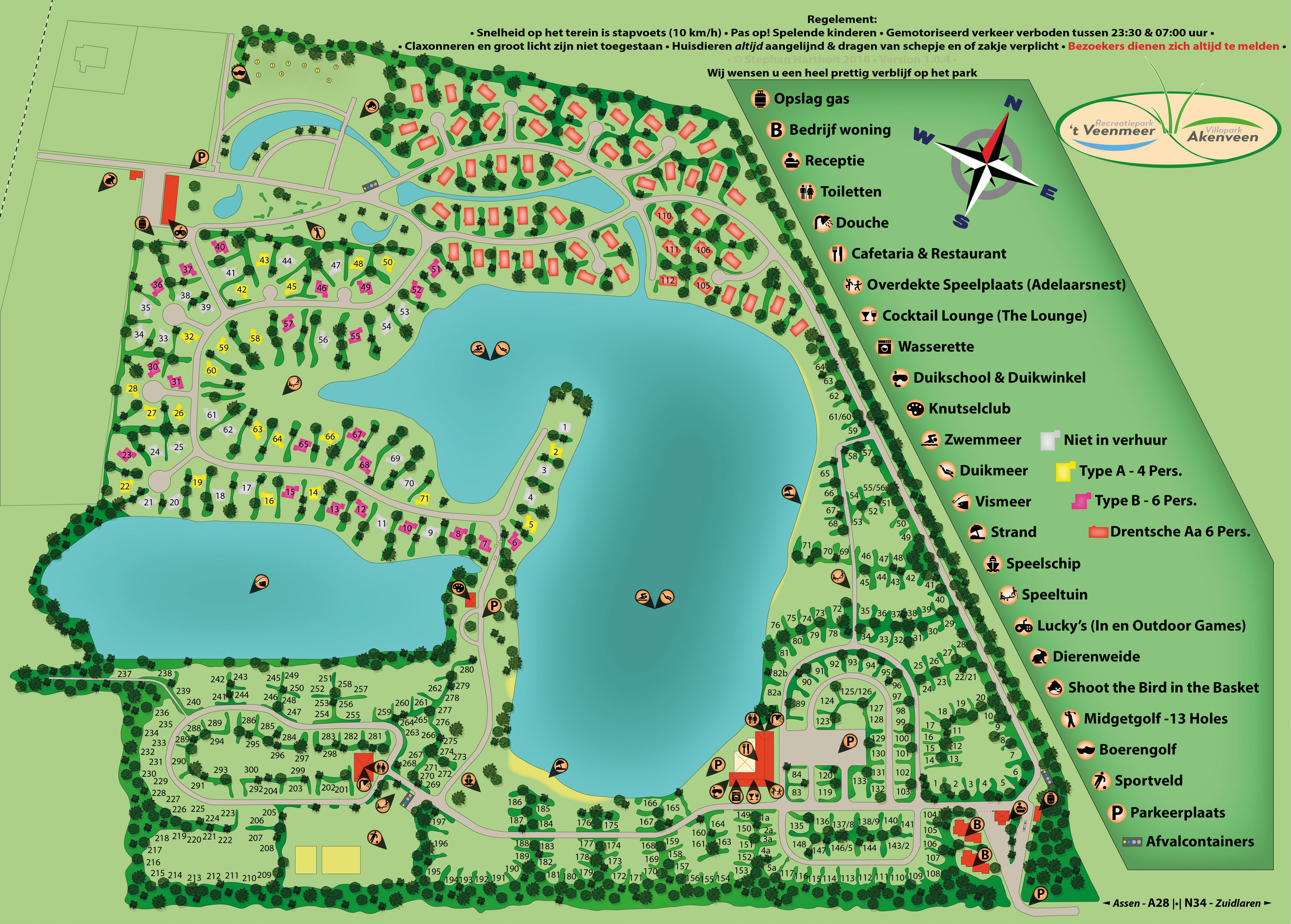 Plattegrond Summio Villapark Akenveen