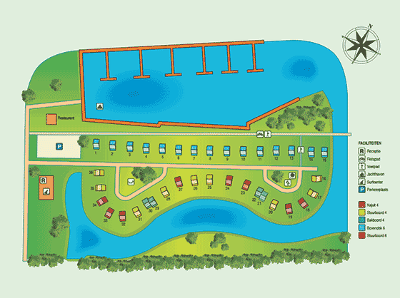 Plattegrond Summio Villapark Schildmeer - geplaatst door Huurtent.be