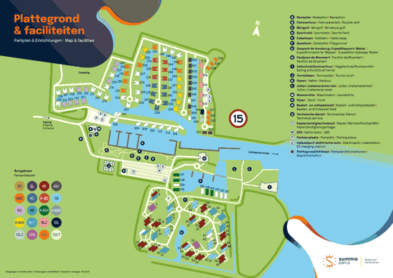 Plattegrond Summio Waterpark De Bloemert - geplaatst door Huurtent.be
