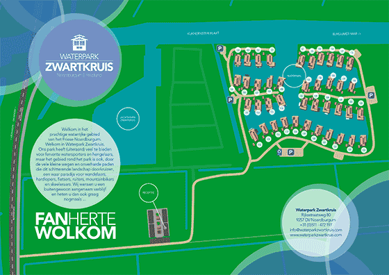 Plattegrond Summio Waterpark Zwartkruis - geplaatst door Huurtent.be