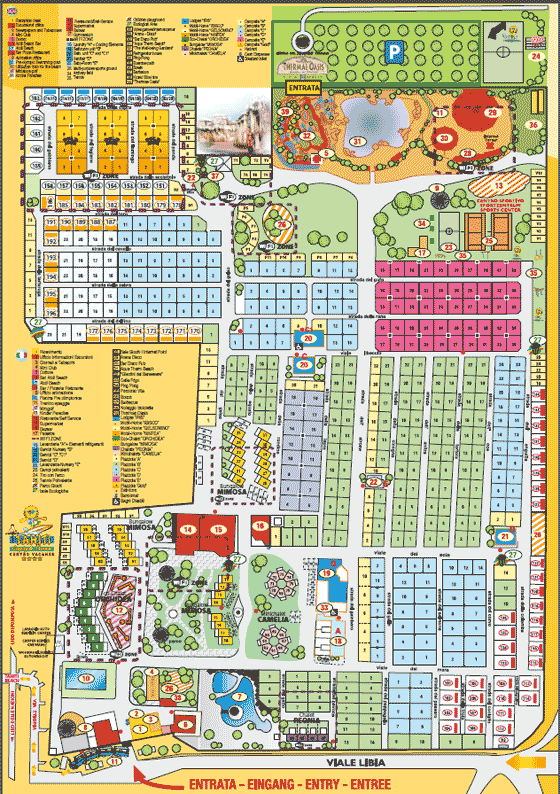 Plattegrond camping Tahiti Village - geplaatst door Huurtent.be