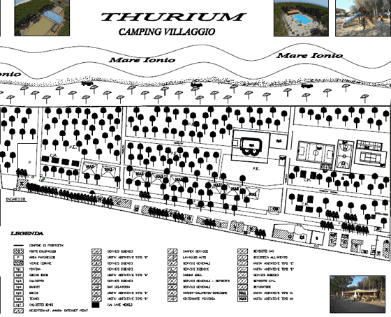 Plattegrond camping Thurium - geplaatst door Huurtent.be