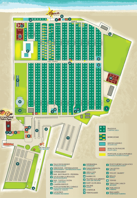 Plattegrond camping Torre Rinalda - geplaatst door Huurtent.be