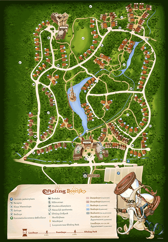 Plattegrond camping Vakantiepark Bosrijk - geplaatst door Huurtent.be