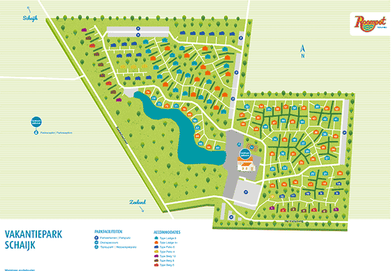 Plattegrond Vakantiepark Schaijk - geplaatst door Huurtent.be