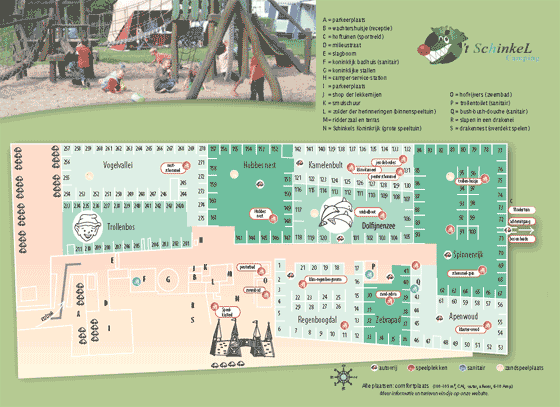 Plattegrond camping Veluwecamping 't Schinkel - geplaatst door Huurtent.be