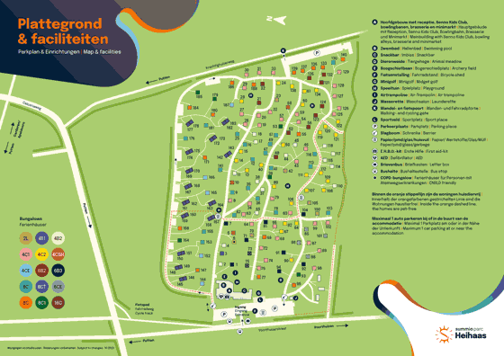 Plattegrond camping Villaggio Gilda - geplaatst door Huurtent.be