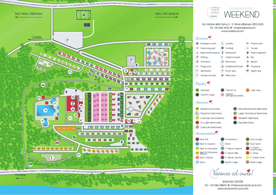 Plattegrond camping Weekend Glamping Resort - geplaatst door Huurtent.be