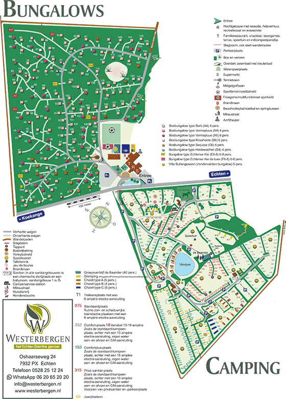 Plattegrond Westerbergen - geplaatst door Huurtent.be