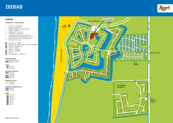 Plattegrond Zeebad - geplaatst door Huurtent.be